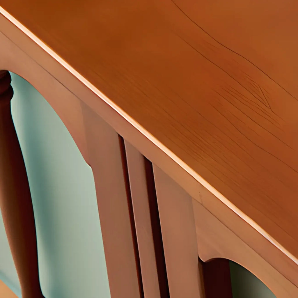 Meuble TV Art Déco moderne en bois avec gestion des câbles