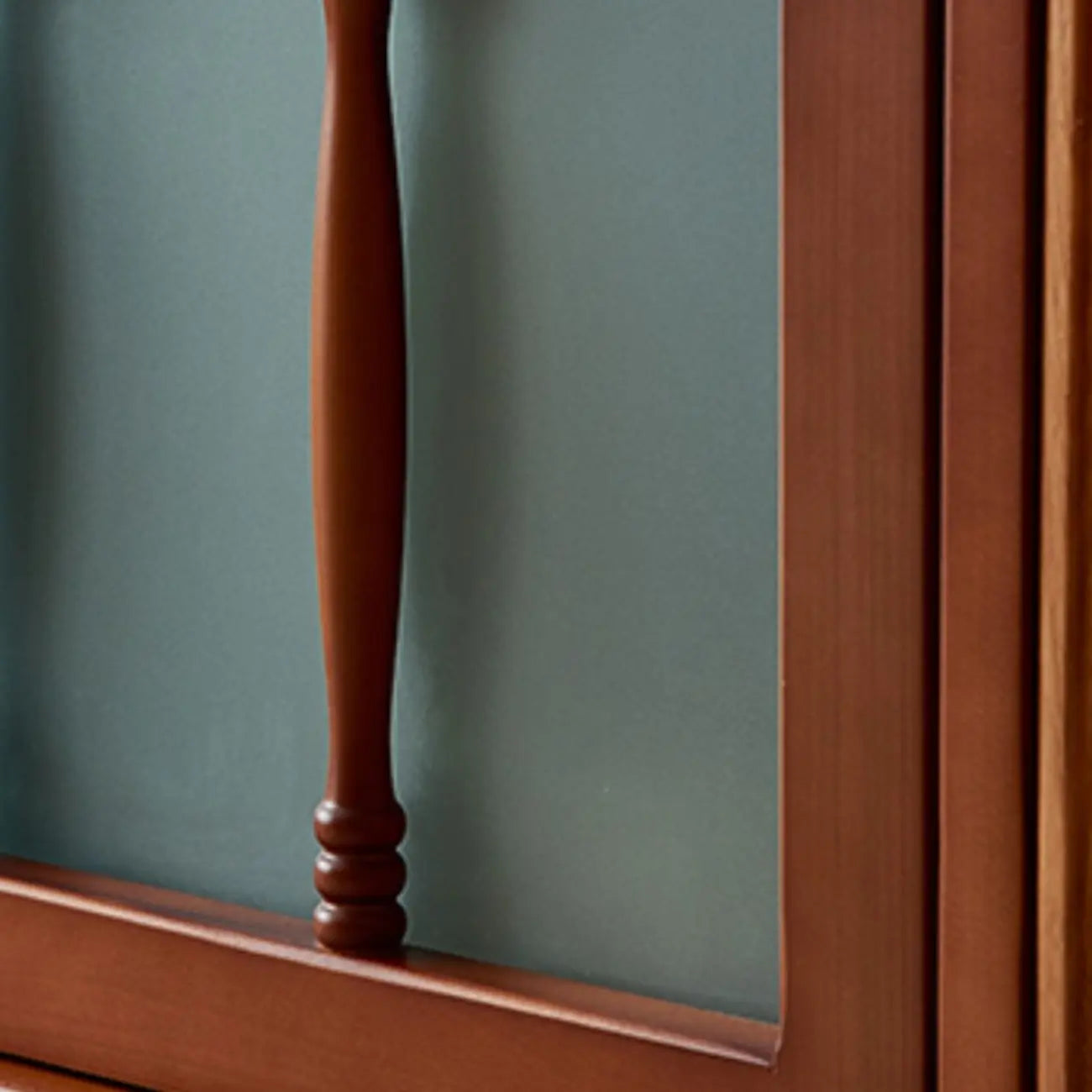Meuble TV Art Déco moderne en bois avec gestion des câbles
