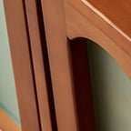 Meuble TV Art Déco moderne en bois avec gestion des câbles