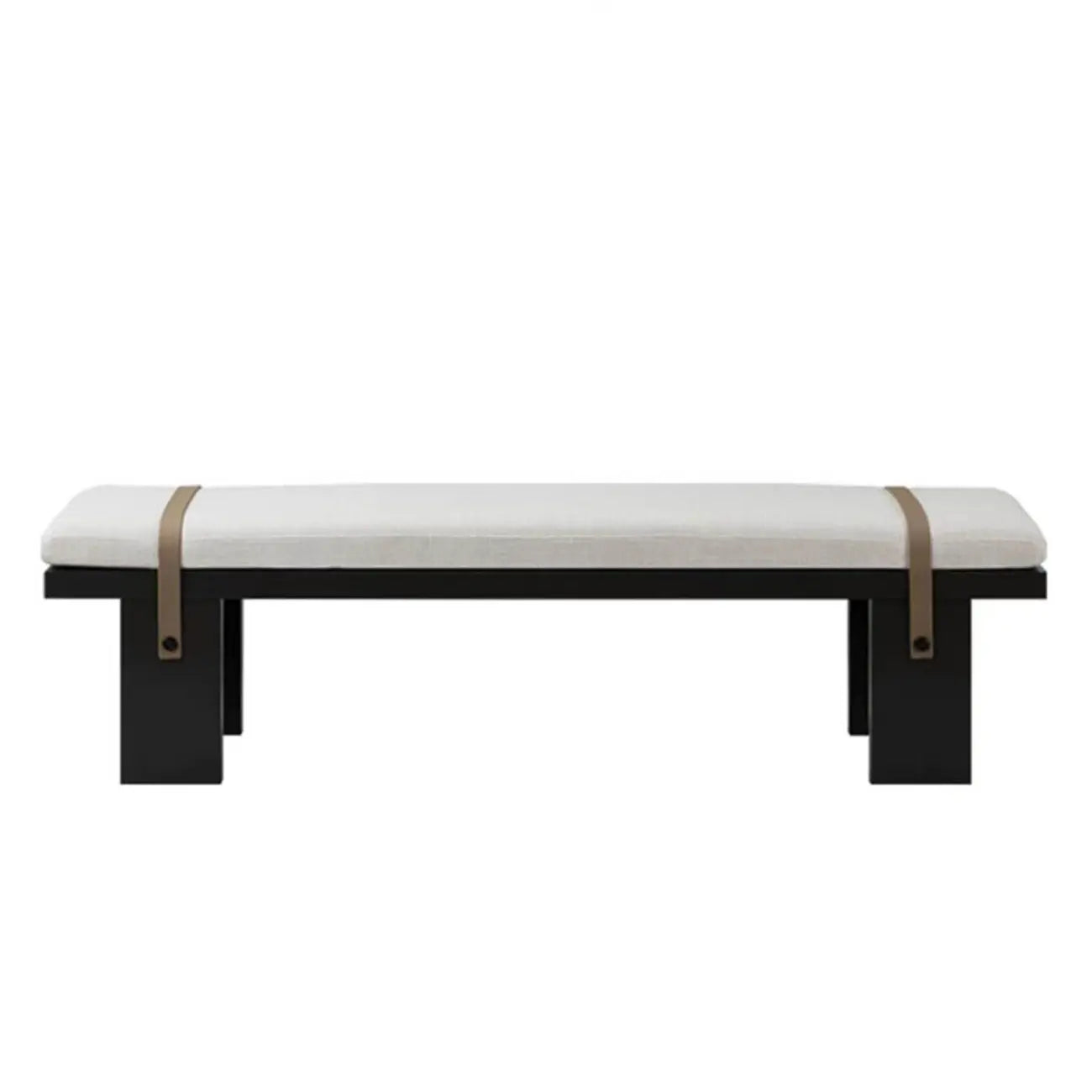 Banc de chambre moderne et élégant, recouvert de tissu