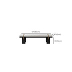 Banc de chambre moderne et élégant, recouvert de tissu