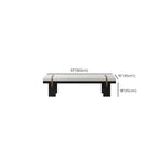 Banc de chambre moderne et élégant, recouvert de tissu