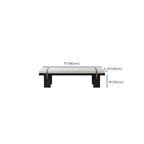 Banc de chambre moderne et élégant, recouvert de tissu