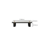 Banc de chambre moderne et élégant, recouvert de tissu