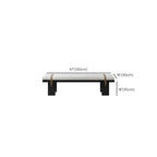 Banc de chambre moderne et élégant, recouvert de tissu