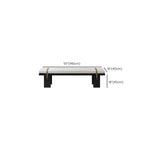 Banc de chambre moderne et élégant, recouvert de tissu