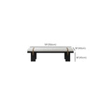 Banc de chambre moderne et élégant, recouvert de tissu