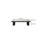 Banc de chambre moderne et élégant, recouvert de tissu