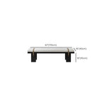 Banc de chambre moderne et élégant, recouvert de tissu