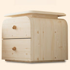 Table de chevet moderne en similicuir avec comptoir en bois