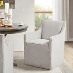 Sedia da pranzo con braccioli Madison Park Charlotte con rotelle