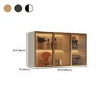 vaisselier mural gris en bois pour cuisine