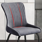 Chaises de cuisine/salle à manger industrielles gris foncé sans accoudoirs