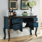 Console de rangement en bois de style français avec tiroirs