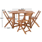 Ensemble de table à manger d'extérieur SAFAVIEH Outdoor Brandy 5 pièces - 43Lx35Px29H