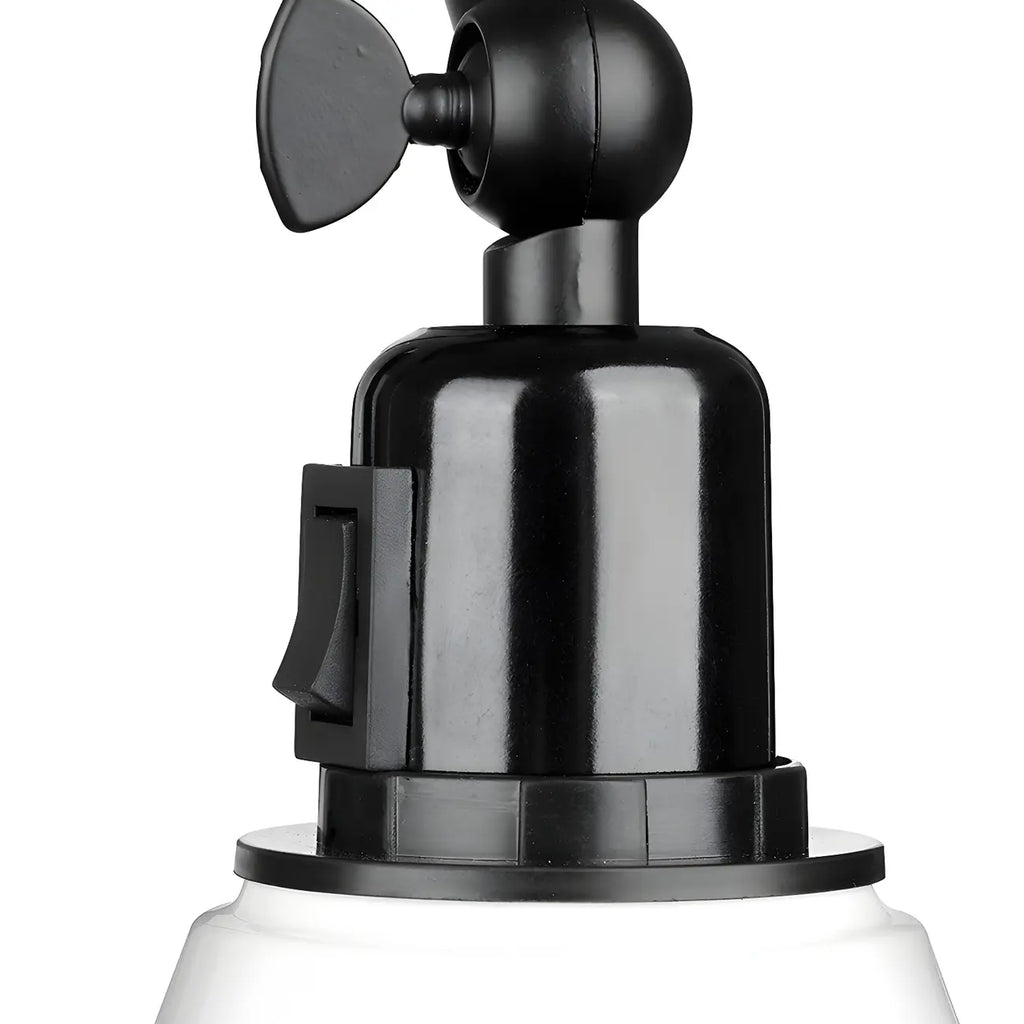 Applique murale conique à bras articulé en métal à 1 lumière
