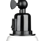 Applique murale conique à bras articulé en métal à 1 lumière