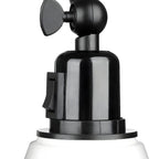 Applique murale conique à bras articulé en métal à 1 lumière