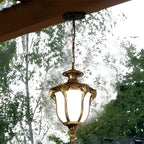 Suspension solaire d'extérieur vintage en forme de cloche avec chargeur USB