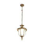 Suspension solaire d'extérieur vintage en forme de cloche avec chargeur USB