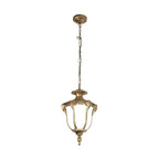 Suspension solaire d'extérieur vintage en forme de cloche avec chargeur USB