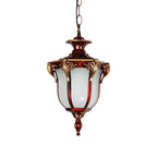 Suspension solaire d'extérieur vintage en forme de cloche avec chargeur USB