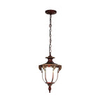 Suspension solaire d'extérieur vintage en forme de cloche avec chargeur USB