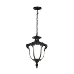Suspension solaire d'extérieur vintage en forme de cloche avec chargeur USB