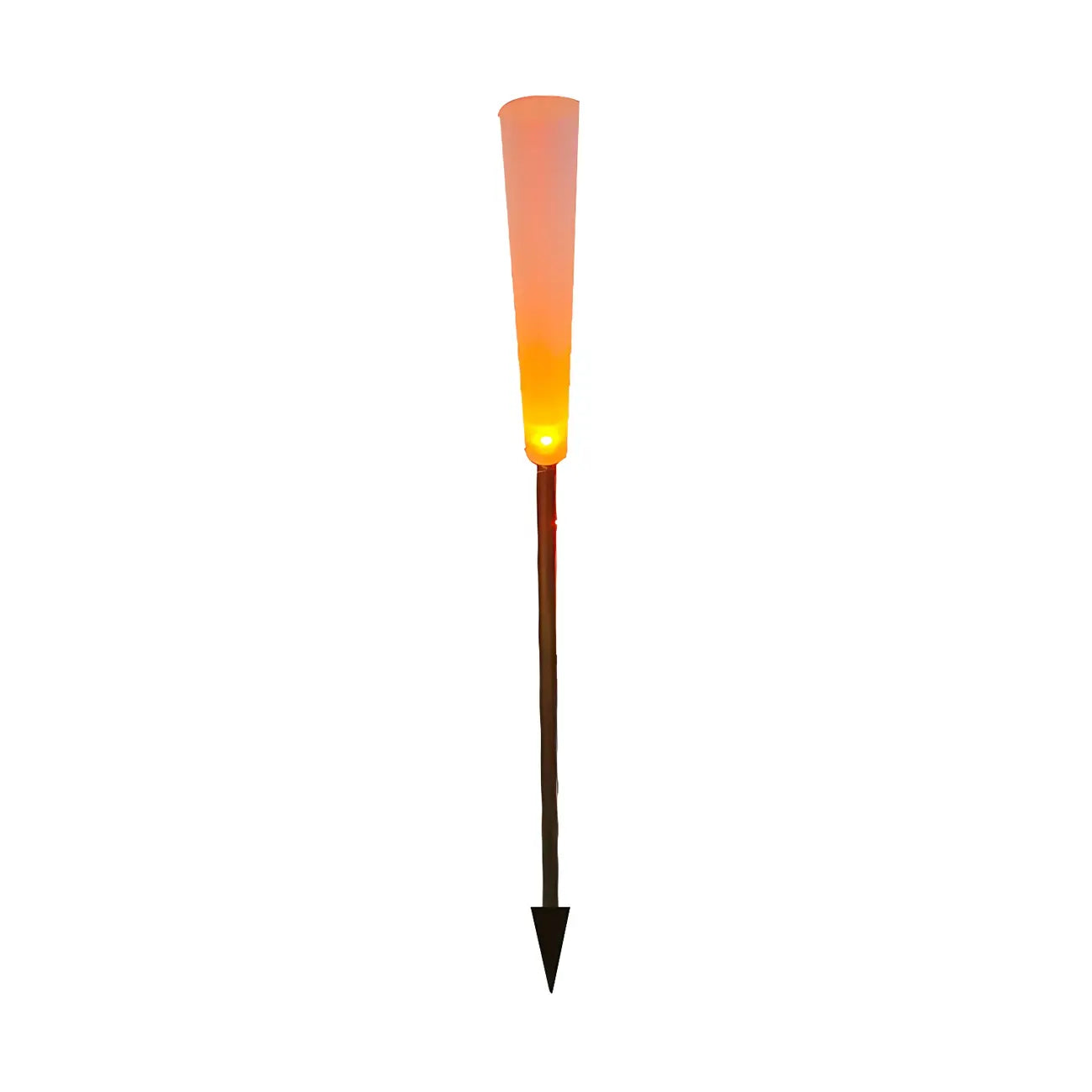 Éclairage paysager minimaliste en acrylique en forme de roseau à lumière chaude