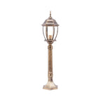 Lanterne de poteau vintage en métal durable pour éclairage paysager
