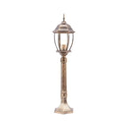 Lanterne de poteau vintage en métal durable pour éclairage paysager