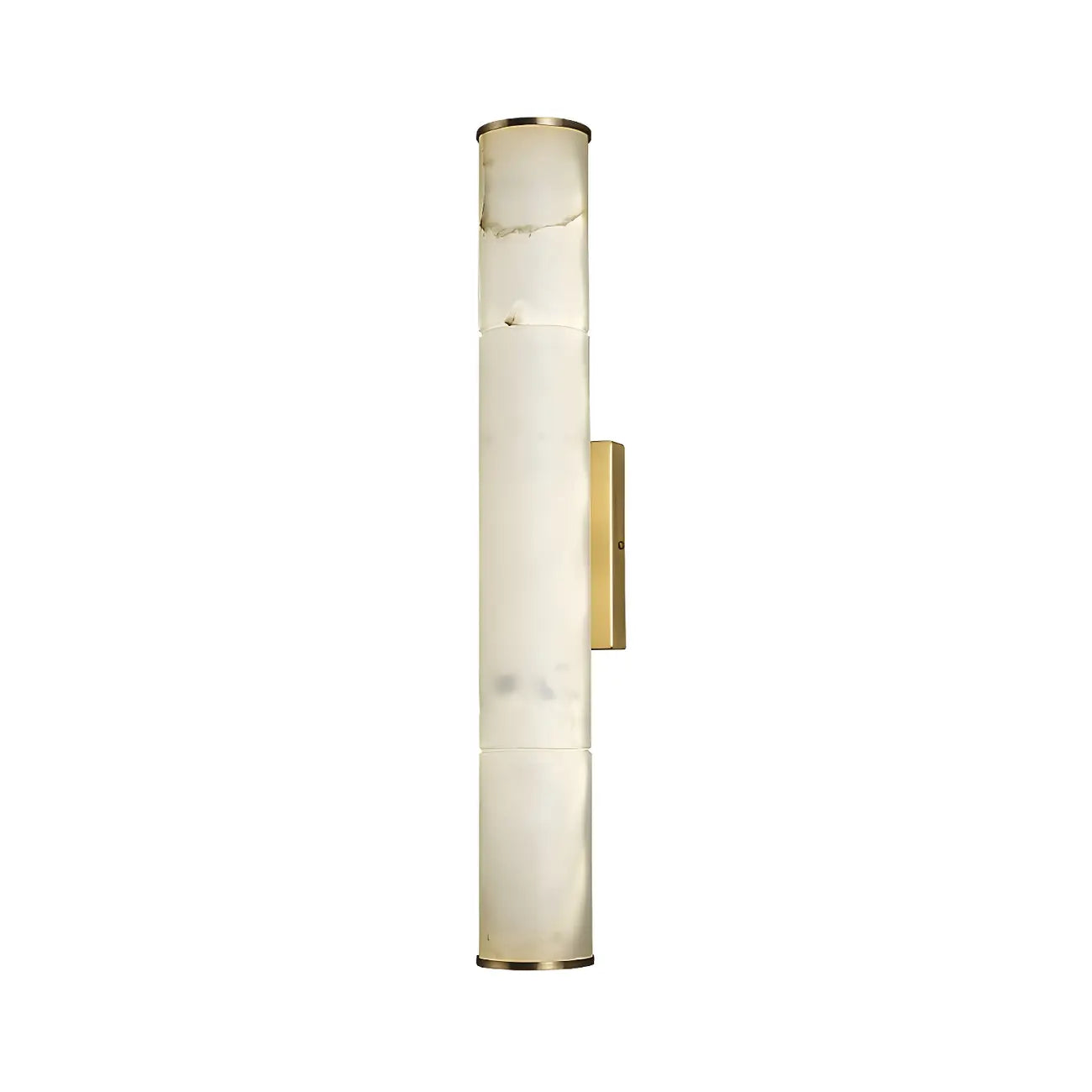 Applique murale LED cylindrique moderne en pierre à intensité variable pour chambre
