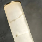 Applique murale LED cylindrique moderne en pierre à intensité variable pour chambre