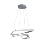 Lustre LED moderne, élégant et linéaire, idéal pour le salon.