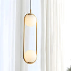 Suspension élégante Globe noire et dorée pour chambre à coucher