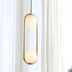 Suspension élégante Globe noire et dorée pour chambre à coucher