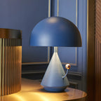 Lampe de table LED en métal en forme de champignon Art Déco