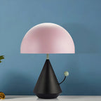 Lampe de table LED en métal en forme de champignon Art Déco