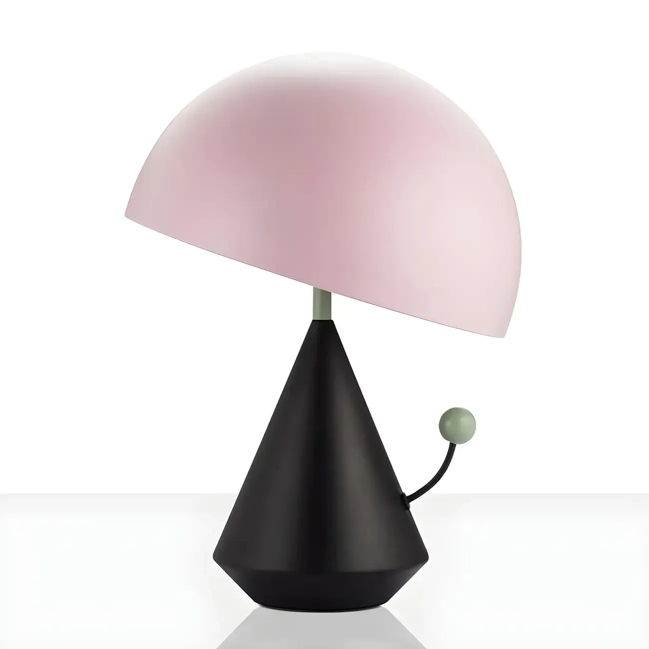 Lampe de table LED en métal en forme de champignon Art Déco