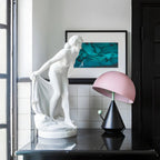 Lampe de table LED en métal en forme de champignon Art Déco