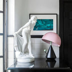 Lampe de table LED en métal en forme de champignon Art Déco
