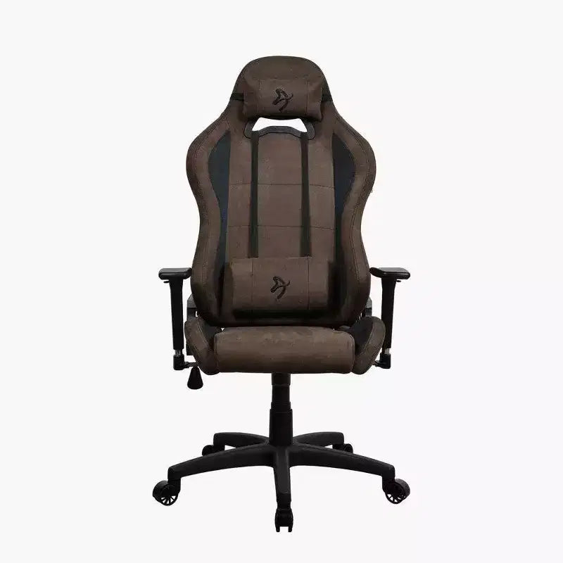 Chaise de bureau et de jeu Arozzi Torretta Premium avec revêtement super doux, marron