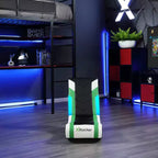 X Rocker Horizon Sedia da Gaming a Dondolo con Audio LED RGB Verde/Nero/Bianco