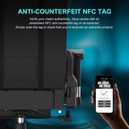 Sedia da gaming GTPLAYER con altoparlanti Bluetooth e poggiapiedi, sedia da ufficio con schienale alto, colore nero
