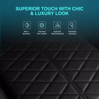 Sedia da gaming GTPLAYER con altoparlanti Bluetooth e poggiapiedi, sedia da ufficio con schienale alto, colore nero