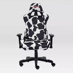 Fauteuil de jeu Ts85 Cow Print Luxx Series Cow - Techni Sport : Rembourrage en velours, mousse à mémoire de forme, réglable