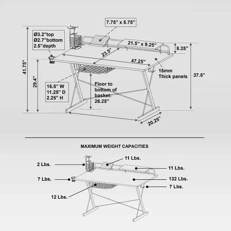 Bureau de Jeu Informatique Carbone TS 200 Rose - Techni Sport : MDF Stratifié, Cadre en Acier, pour Adultes