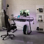 Bureau Gaming Multi-Fonction Carbone Noir - Techni Sport