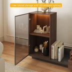 Meuble TV extensible en noyer style milieu du siècle avec tiroirs