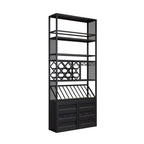Casier à vin industriel polyvalent en métal avec armoire